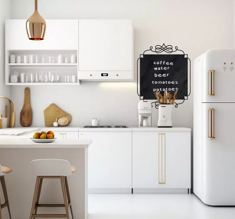 Square Vintage Blackboard vintage sticker - TenStickers