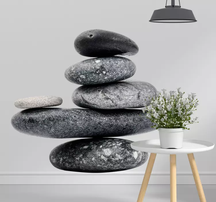 Stacked Pebbles Wall Sticker - TenStickers