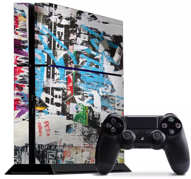 Street art graffiti PS4 sticker - TenStickers