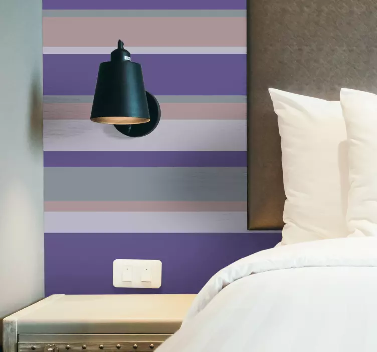 Striped Color Scheme decoration wall sticker - TenStickers