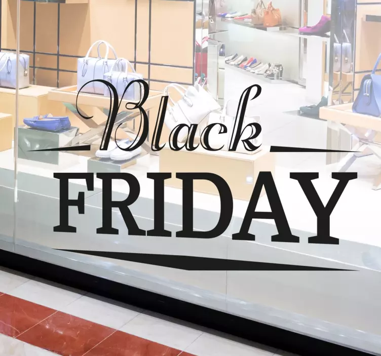 Stylish Black Friday Sticker - TenStickers