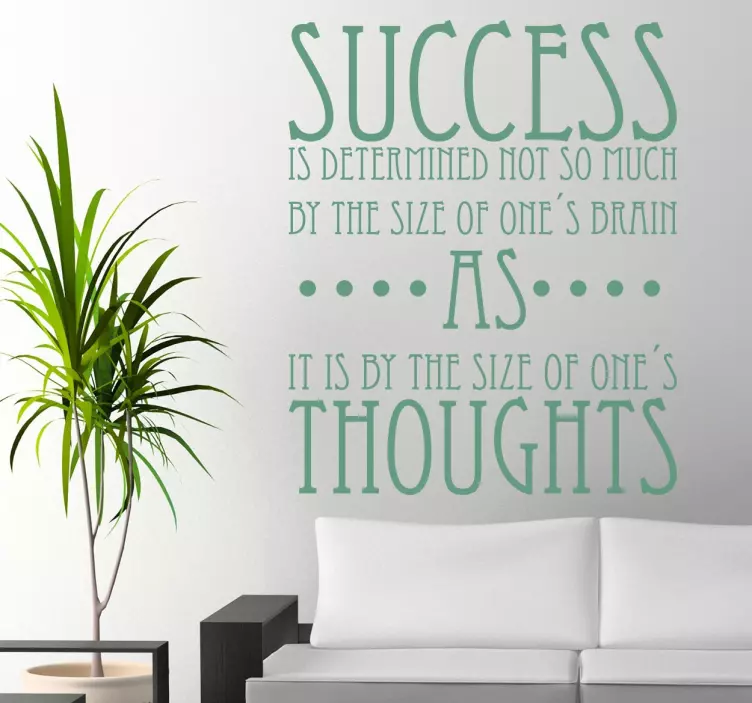 Success Is Determined Wall Sticker - TenStickers