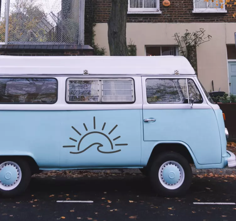 Sun Wave caravan decals - TenStickers