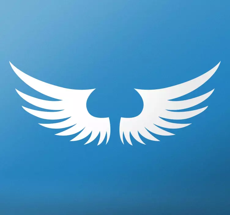 Tattoo Angel Wings Wall Art Sticke - TenStickers