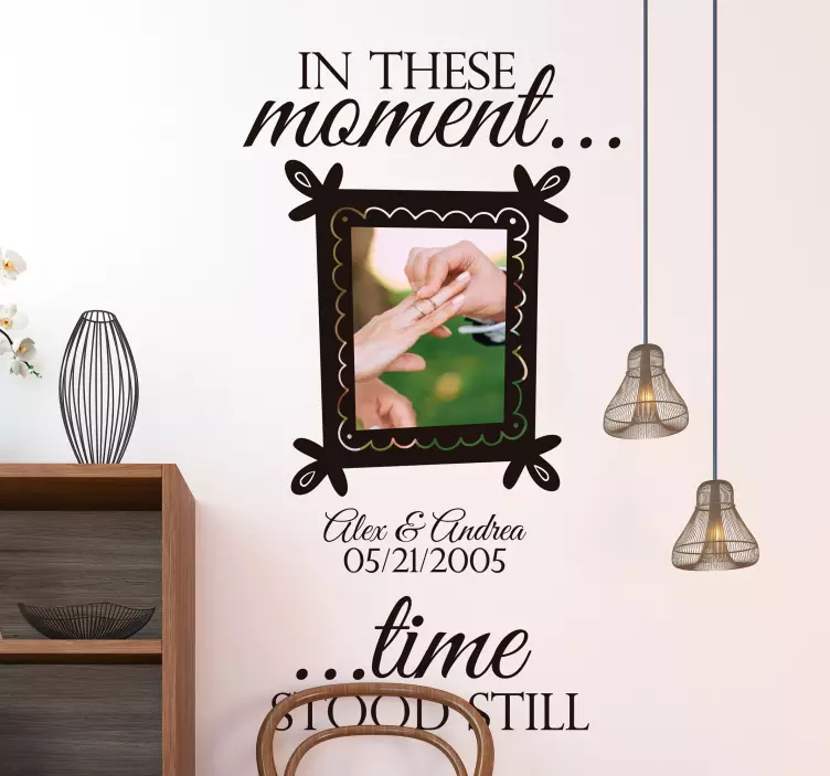 time stopped frame sticker for walls - TenStickers