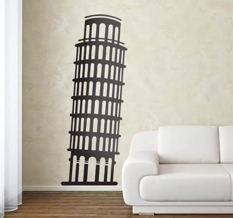 Tower of Pisa Decal - TenStickers