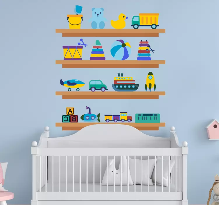 Toy Shelf Decor kid's sticker - TenStickers