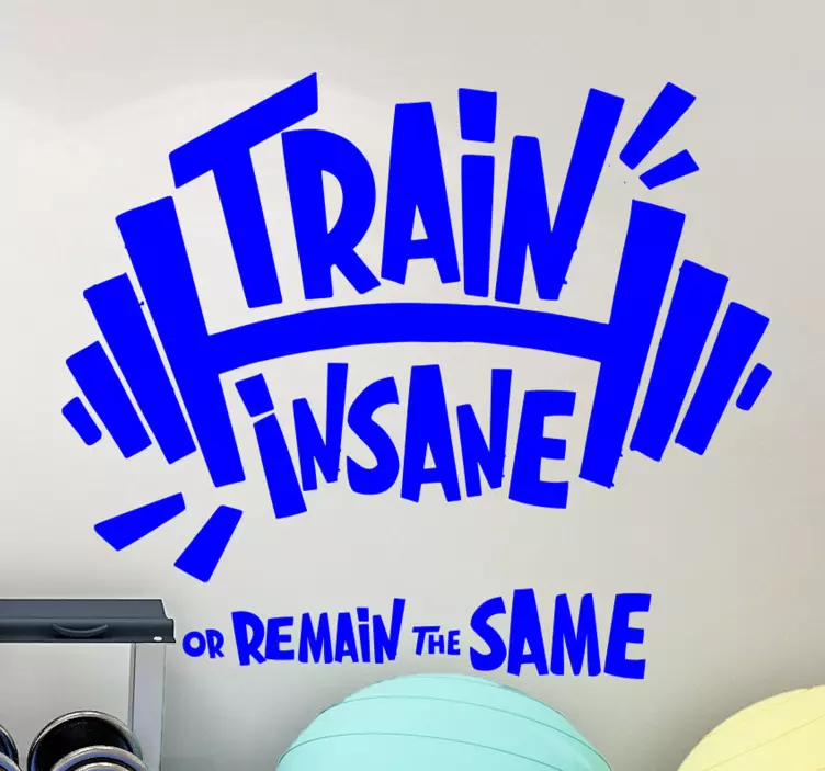 Train insane wall sticker - TenStickers