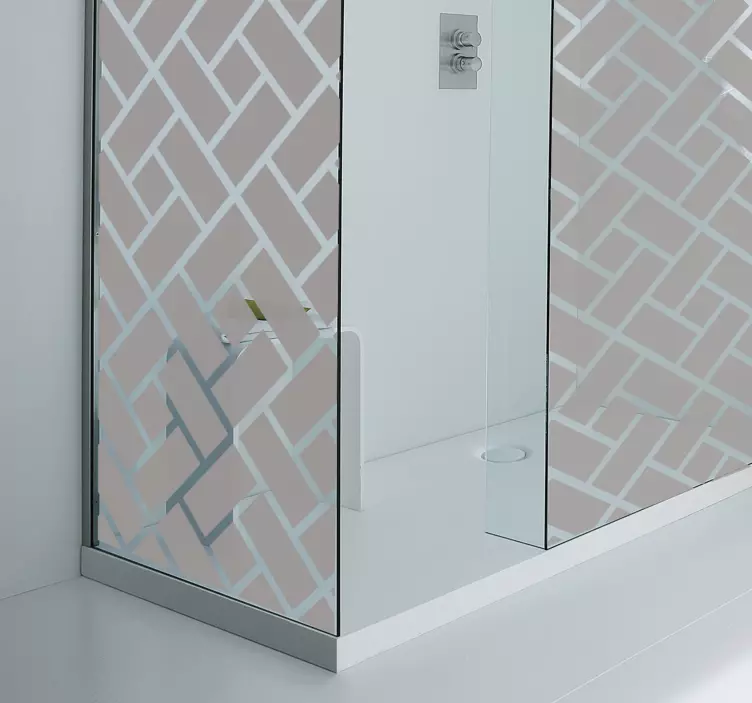 Translucent Tile Shower Sticker - TenStickers