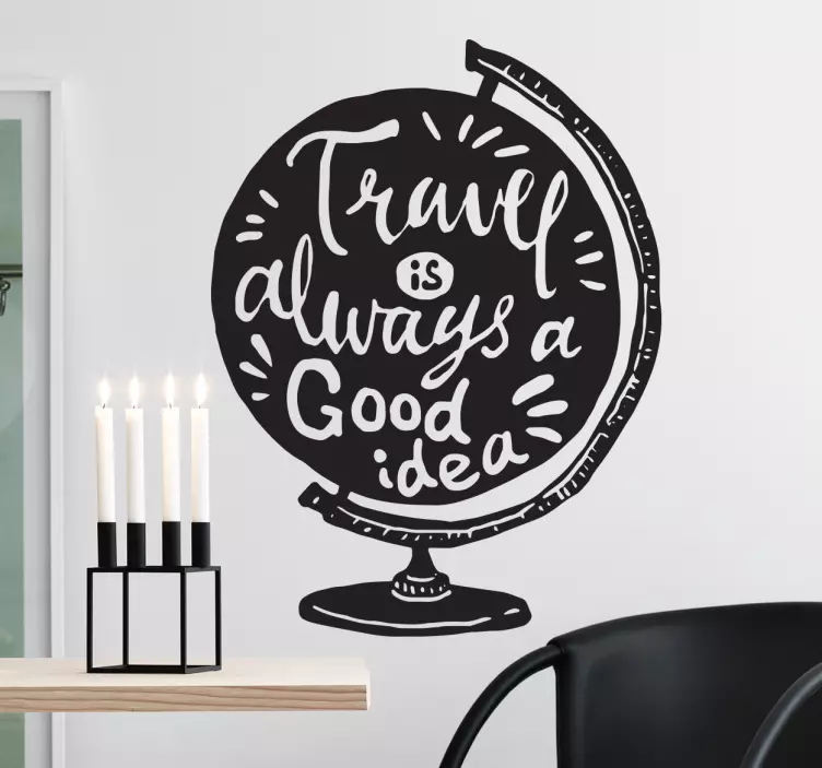 Travel is always a good idea wall sticker - TenStickers