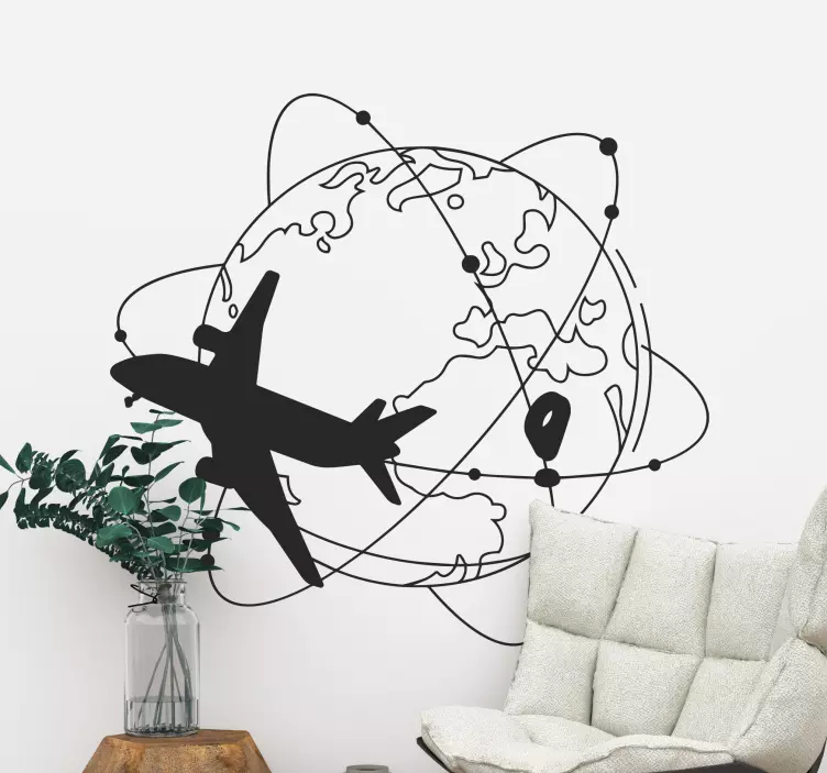 Travel the world wall sticker - TenStickers