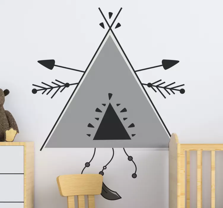 Tribal Pattern Element kid's sticker - TenStickers
