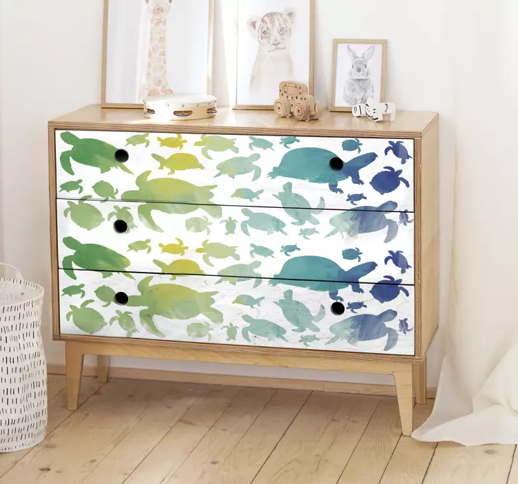 Turtles furniture sticker - TenStickers