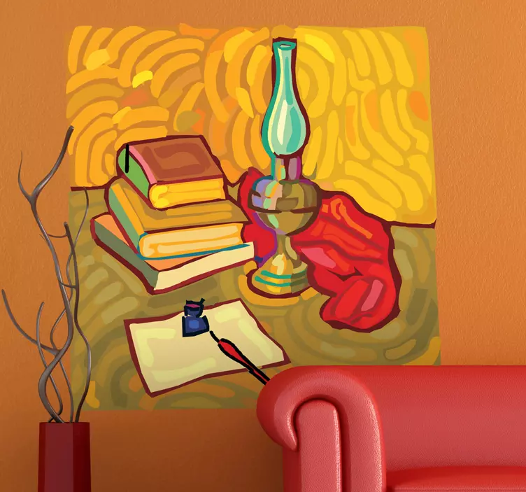 Van Gogh Desk Art Sticker - TenStickers