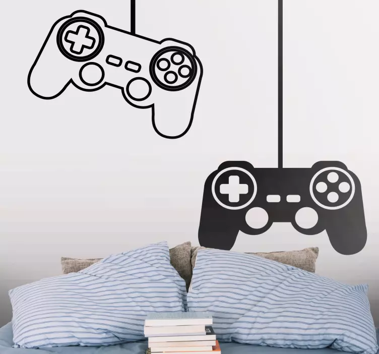 Video game sticker classic game controllers - TenStickers