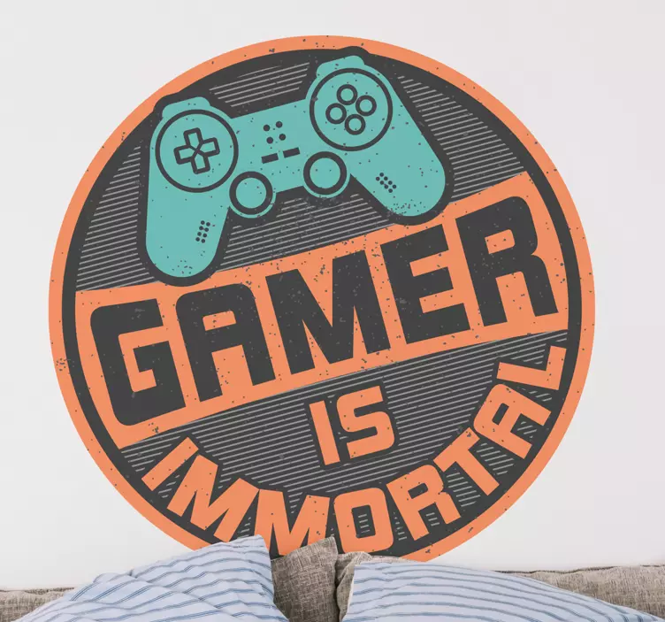 Video game sticker gamer immortal badge - TenStickers