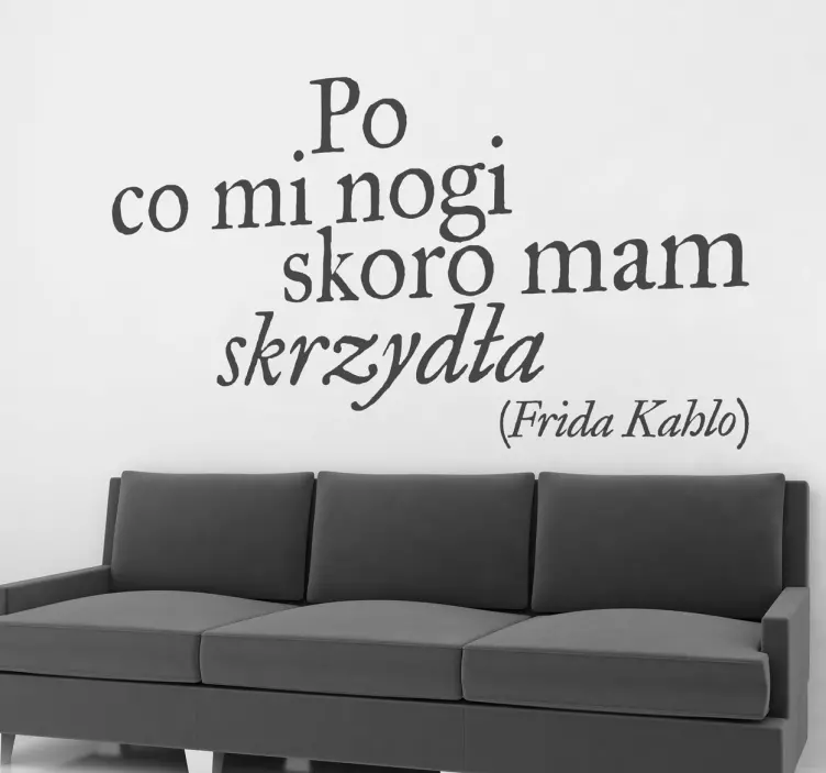 vinilo decorativo frase frida kahlo PL wall stickers quotes - TenStickers