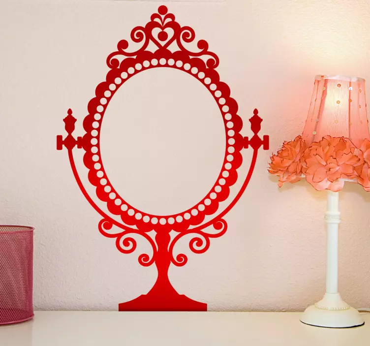 Vintage Mirror Decorative Decal - TenStickers