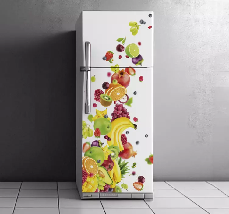 Vinyl Fruit fridge vinyl sticker - TenStickers