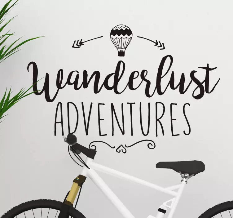 Wanderlust Adventures Wall Sticker - TenStickers