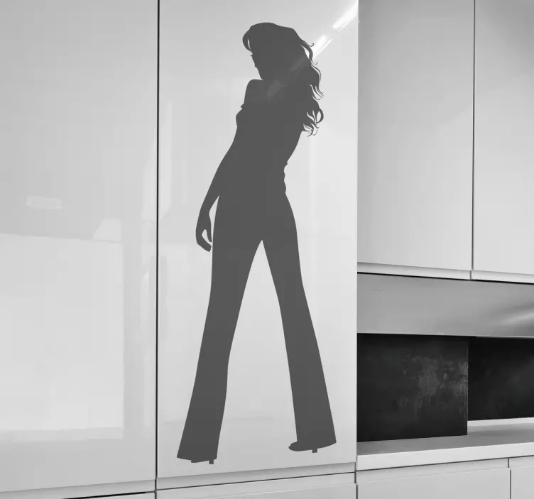 Woman Silhouette Wall Sticker - TenStickers