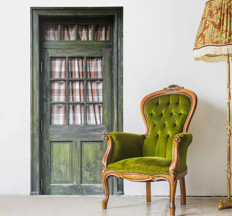 Wooden door Wall Mural sticker - TenStickers