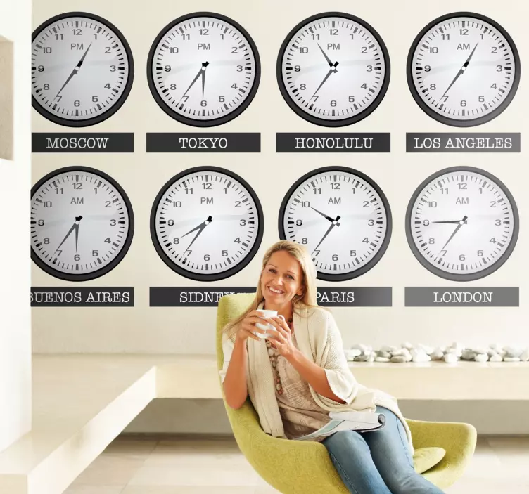 World Times Wall Mural - TenStickers