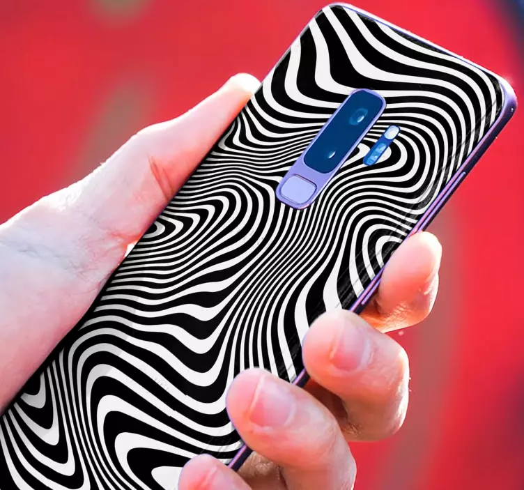 Zebra 3D effect Samsung stickers - TenStickers