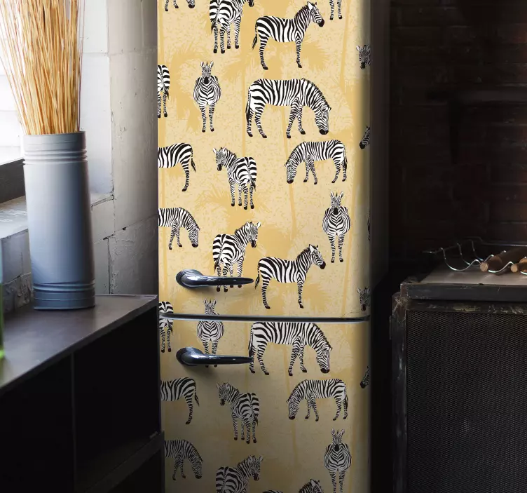 Zebra Patterns animal wall sticker - TenStickers