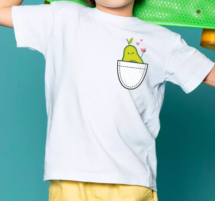 Avocado in the Pocket Kids t-shirt - TenStickers