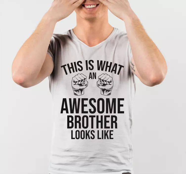 Awesome Brother Shirt t-shirt - TenStickers