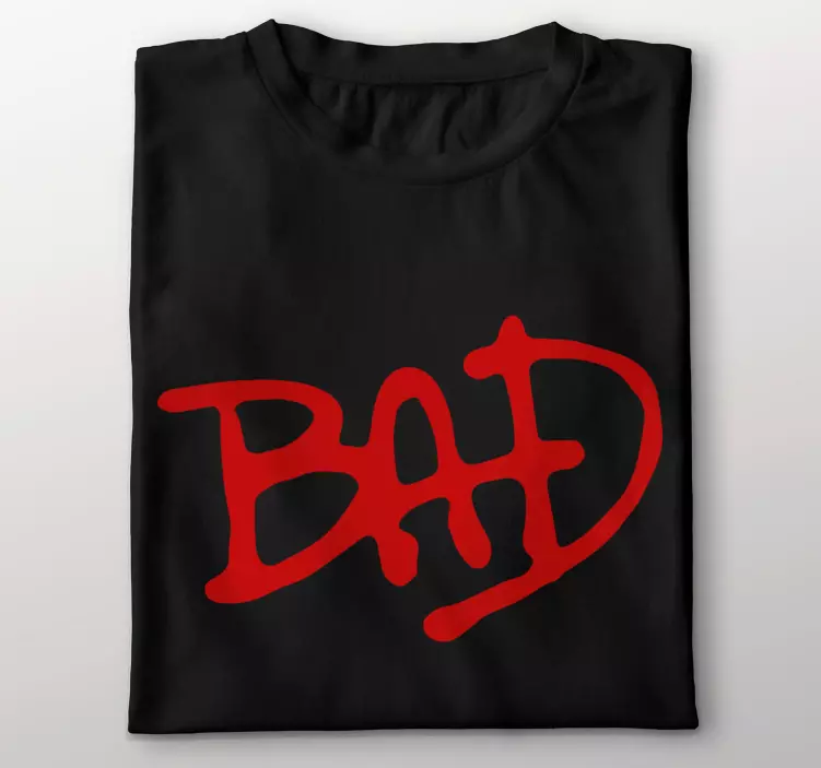 Bad red Michael jackson custom t-shirt - TenStickers