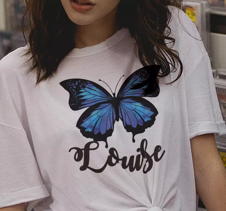 Beautiful and colorful butterfly t-shirt - TenStickers