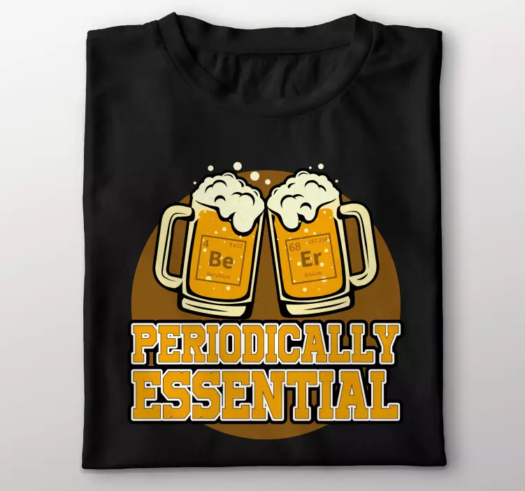 Beer chemical element word custom t-shirt - TenStickers