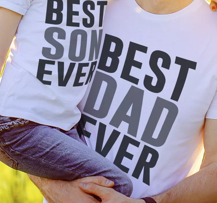 Best dad and son shirt Father and son shirt - TenStickers