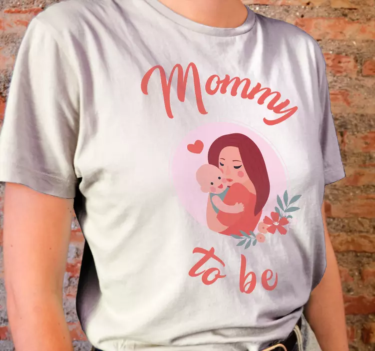 Cute Mommy To be Baby shirt - TenStickers