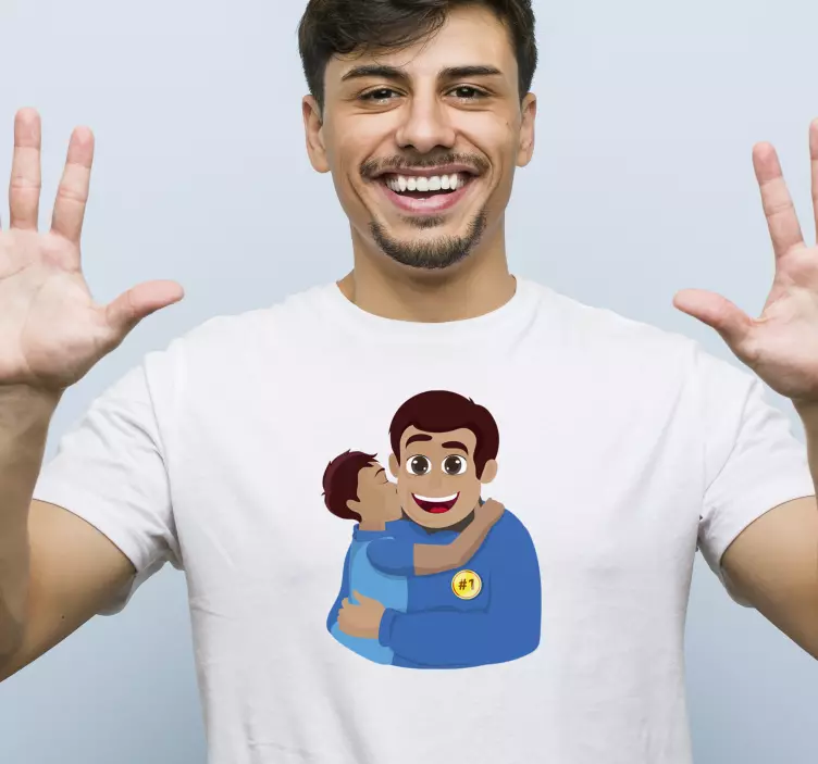 Father and soon cartoon Father and son shirt - TenStickers
