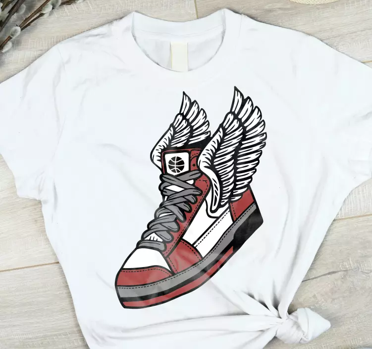 Flying shoes  "Contemporary Style" t-shirt - TenStickers