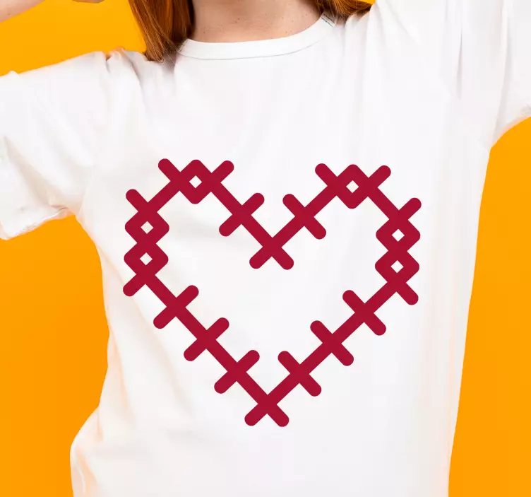Geometric Heart Kids t-shirt - TenStickers