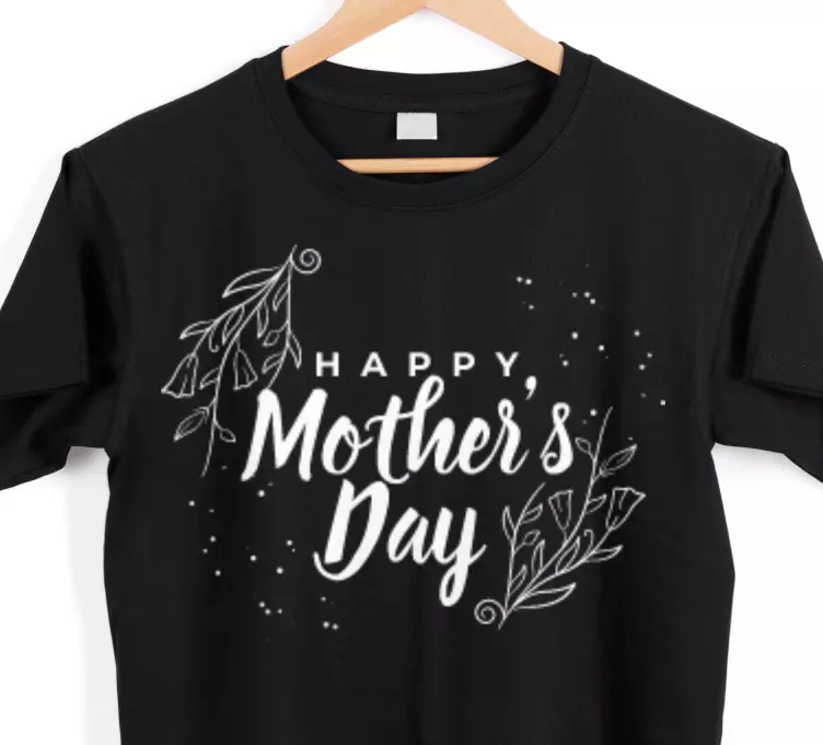 Happy mother's day laurel motif Mothers day t-shirt - TenStickers