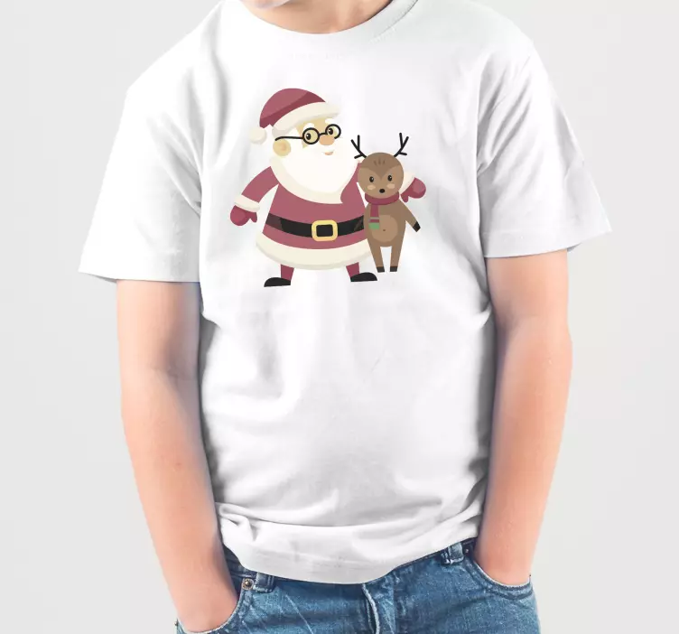 Jolly Santa Claus Christmas t-shirt - TenStickers