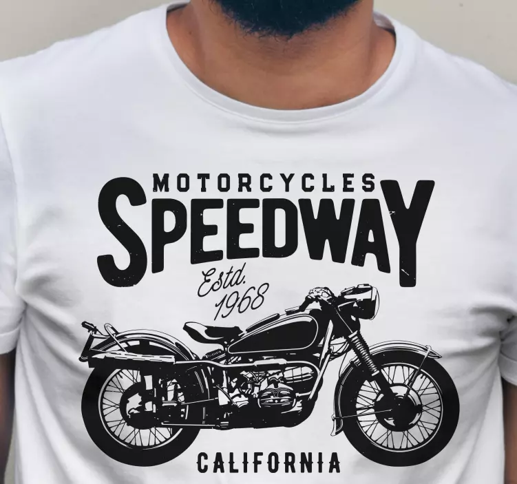 Motorcycle Silhouette custom t-shirt - TenStickers