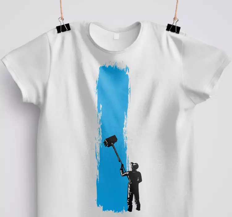 Painting in process  "Contemporary Style" shirt - TenStickers