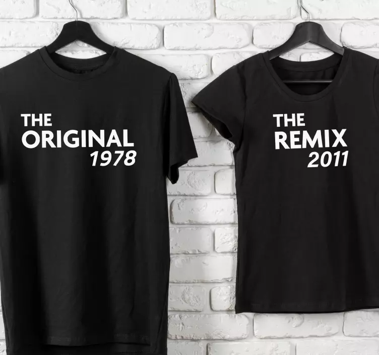 The original and the remix father and son shirt - TenStickers