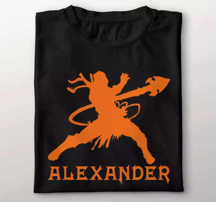 Warrior with name t-shirt - TenStickers