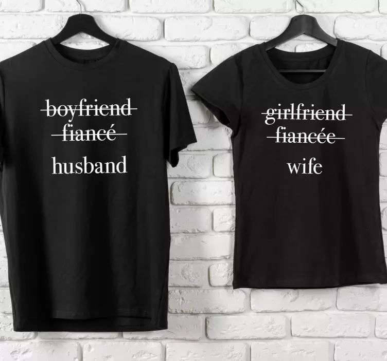 Wife and Husband  Couple t shirts - TenStickers