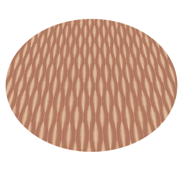 "Ikat Kasuri" Mocha Mousse modern vinyl rug - TenStickers