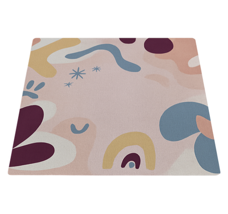 Abstract modern fabric outdoor vinyl rug - TenStickers