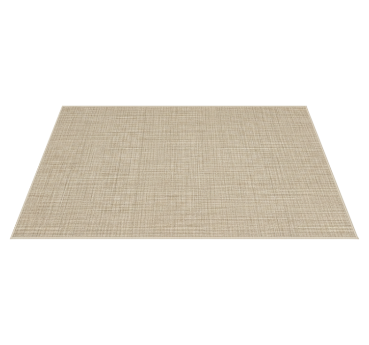 Vinyl rug in beige fabric effect - TenStickers