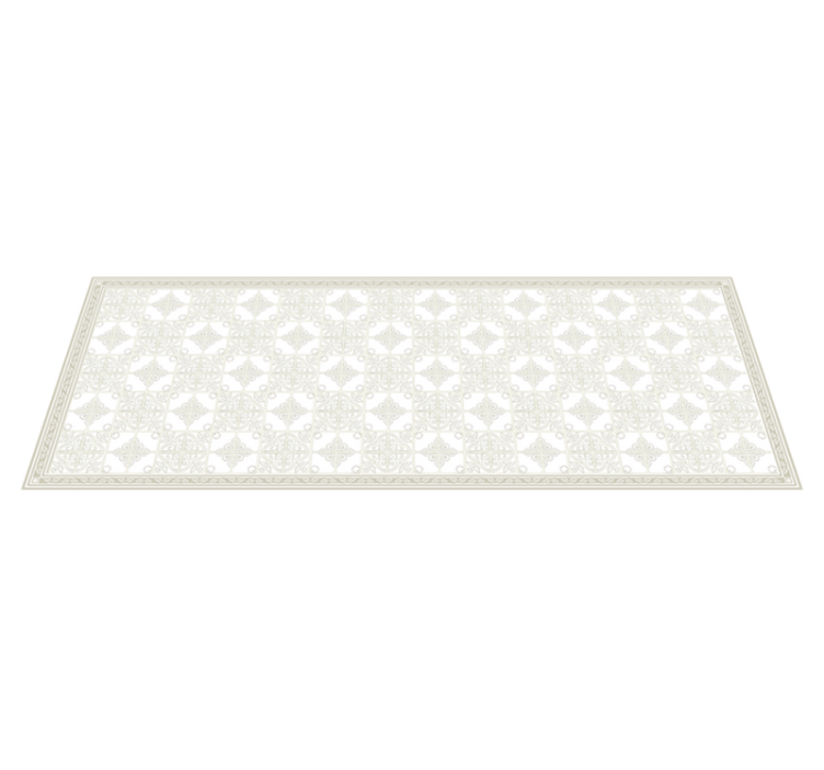 Classic vanilla kitchen vinyl rug - TenStickers